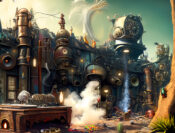 Steampunk Backyard